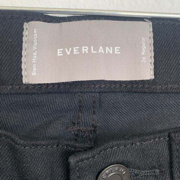 NWT Everlane Mid Rise Skinny Jean in Black - Picture 6 of 14